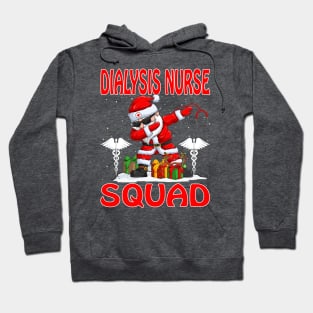 Christmas Dialysis Nurse Squad Reindeer Pajama Dabing Santa Hoodie